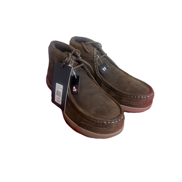 Cody James Men's Low Lace Casual Mocc Work Boots Composite Toe Brown Size 11D
